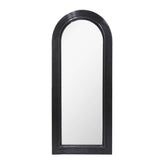 Tanya Black Rattan 70" Floor Mirror Model: TOV-C54315